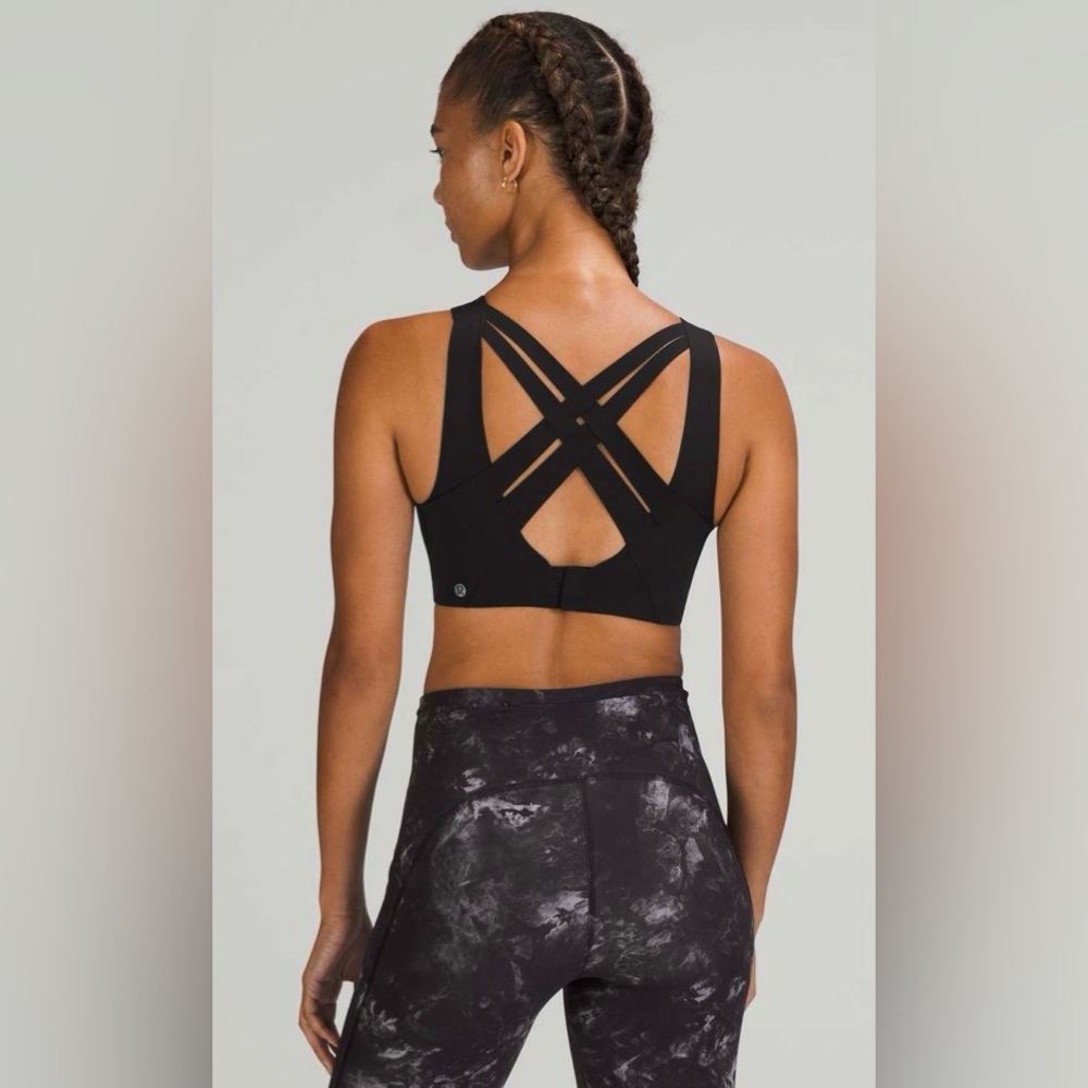 Lululemon NWT Enlite Weave Back Bra High Support black Size 36B
